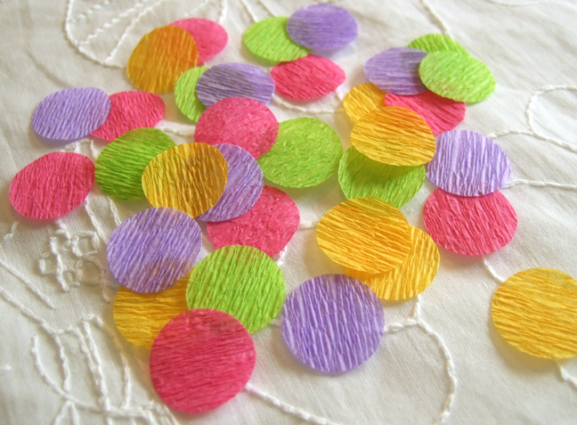 crepe paper confetti - rachel swartley