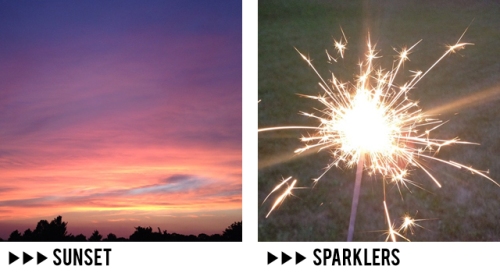 Instagram // sunset and sparklers